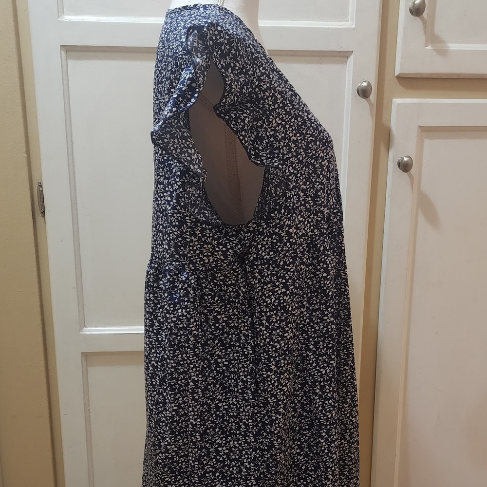RANLEGE Women's Ditsy Floral Tunic Dress NWOT - Picture 7 of 13